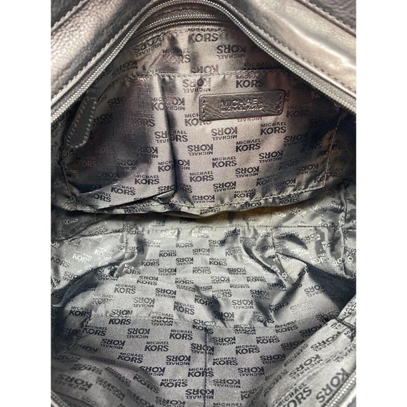 🌞MICHAEL KORS BENNET LARGE BLACK LOGO SIGNATURE TOTE BAG🌺NWOT - Picture 10 of 10